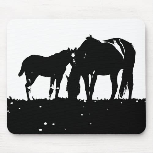 Horses Pop Art Mouse Pad