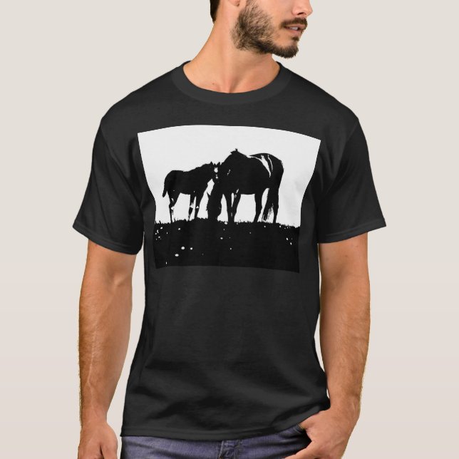 Horses Pop Art T-Shirt (Front)