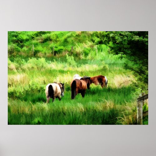 HORSES POSTER