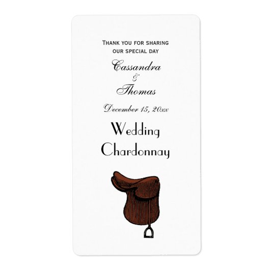 Horses Preppy Equestrian Tack Saddle Color Label Zazzle Com