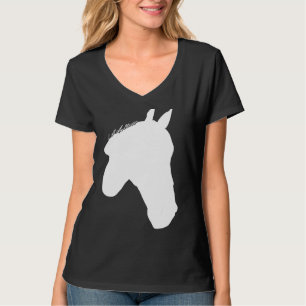Horses Print Horse Motif Riding Silhouette Childre T-Shirt