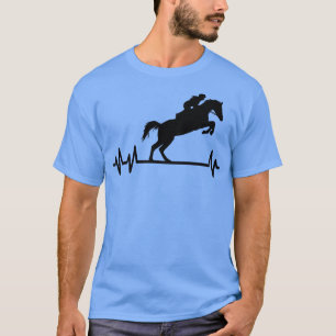 Horses Pulse Rider Heartbeat Equestrian  T-Shirt