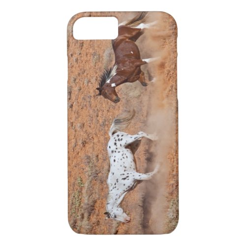 Horses roaming the Big Horn MT of Shell Wyoming 2 iPhone 87 Case