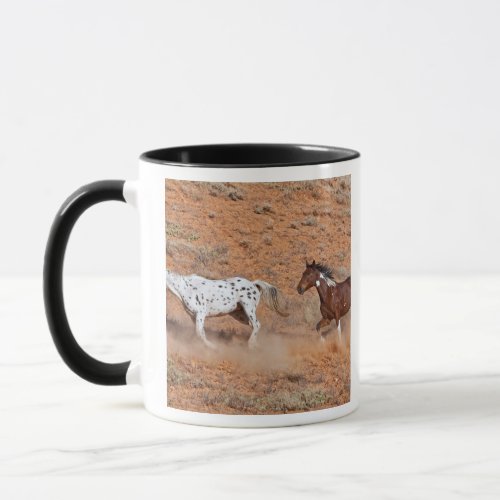 Horses roaming the Big Horn MT of Shell Wyoming 2 Mug