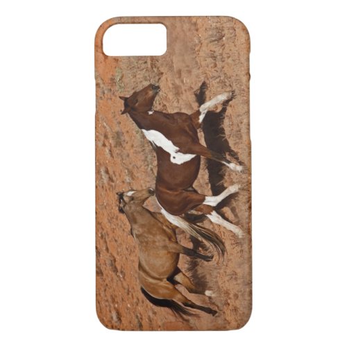 Horses roaming the Big Horn MT of Shell Wyoming iPhone 87 Case