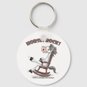 Horses Rock! Keychain