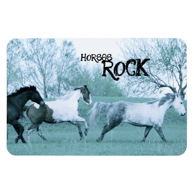 Horses ROCK Magnet (Horizontal)