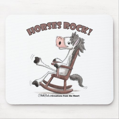 Horses Rock Mouse Pad