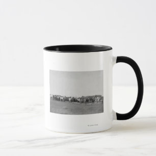 Horses Rounded up by Cowboys Photograph Mug