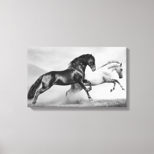 Horses Run Canvas Print