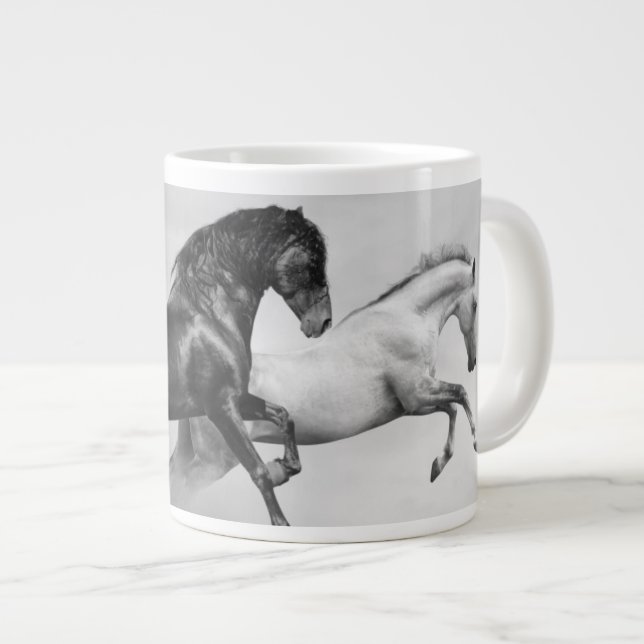 Horses Run Giant Coffee Mug (Front Right)