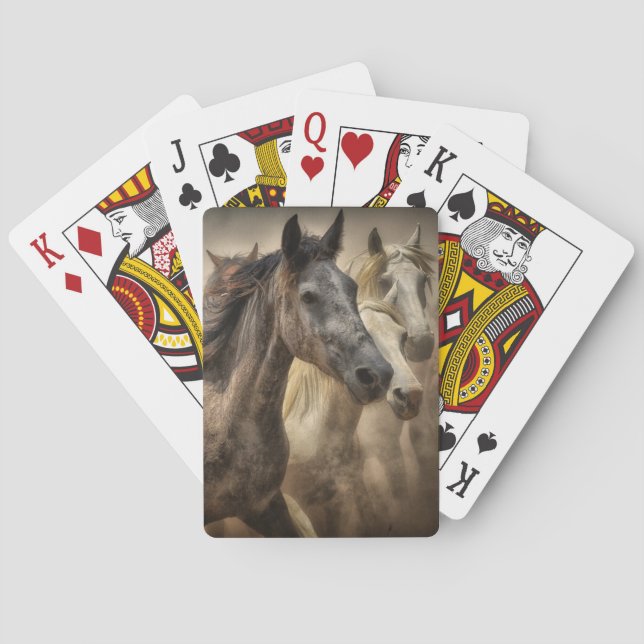 Horses Running Free Poker Cards (Back)