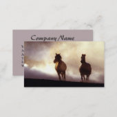 Horses Running On The Hill Business Card (Front/Back)