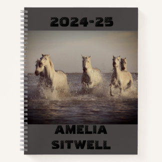 Horses Running - School Notebook