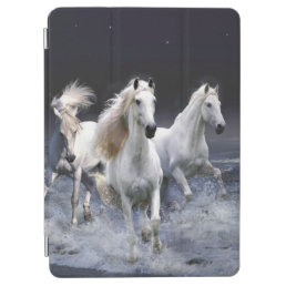 Horses running  throw pillow iPad air cover