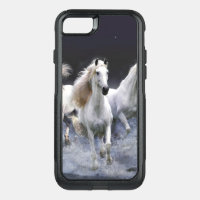 Horses running  throw pillow