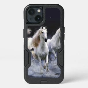 Horses running throw pillow iPhone 13 case