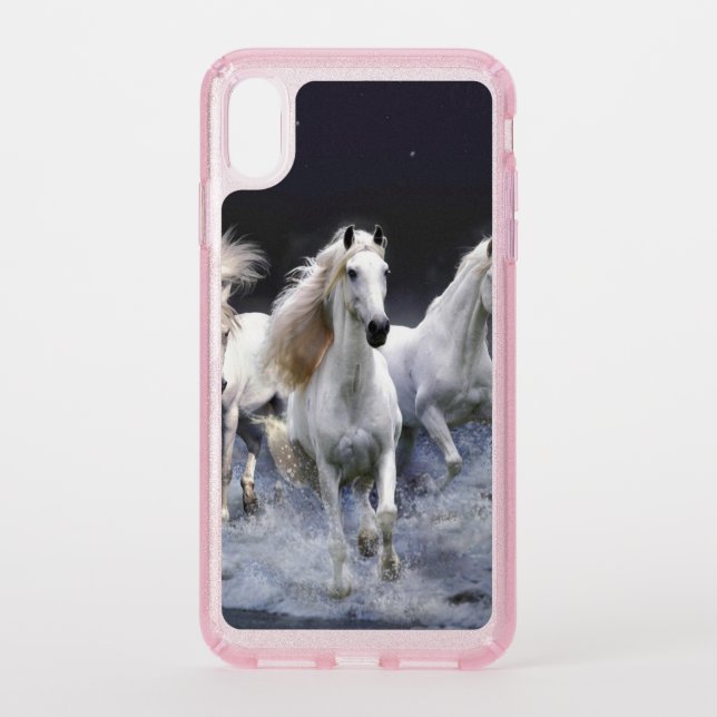 Horses running  throw pillow speck iPhone XS max case (Front)