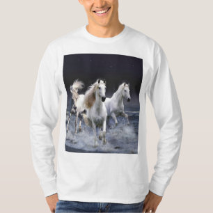 Horses running throw pillow T-Shirt