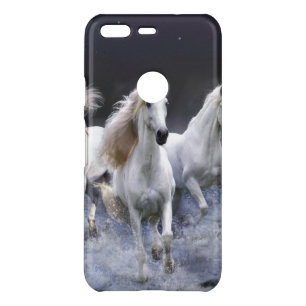 Horses running  throw pillow uncommon google pixel case