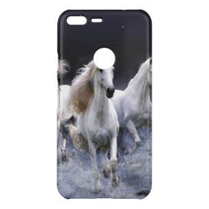 Horses running  throw pillow uncommon google pixel XL case