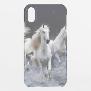 Horses running throw pillow iPhone XR case