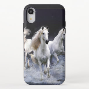 Horses running throw pillow iPhone XR slider case