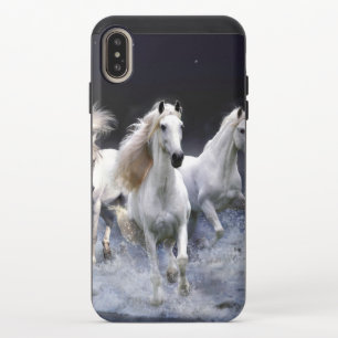 Horses running throw pillow iPhone XS max slider case
