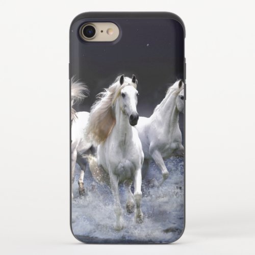 Horses running  throw pillow iPhone 87 slider case