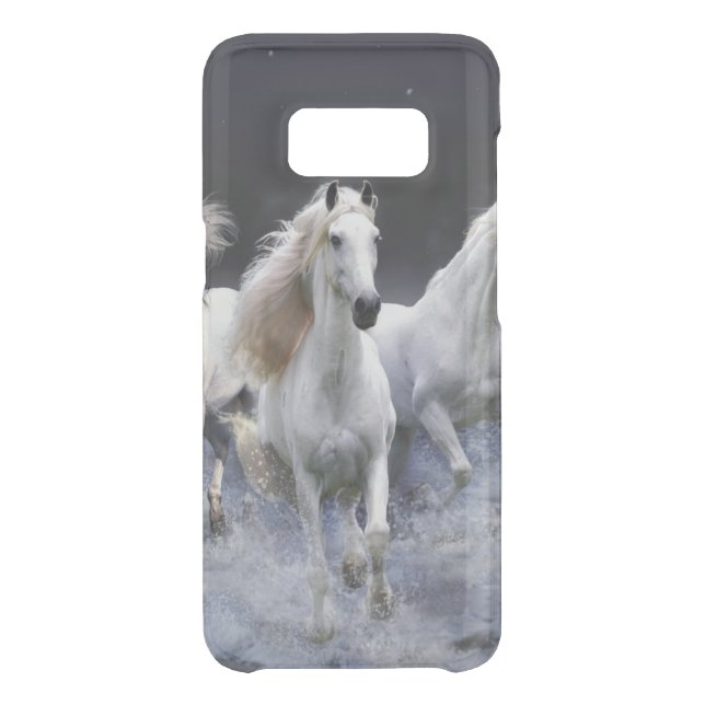 Horses running  throw pillow uncommon samsung galaxy case (Back)