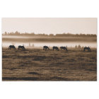 Horses Rustic Vintage Sepia Texture Decoupage