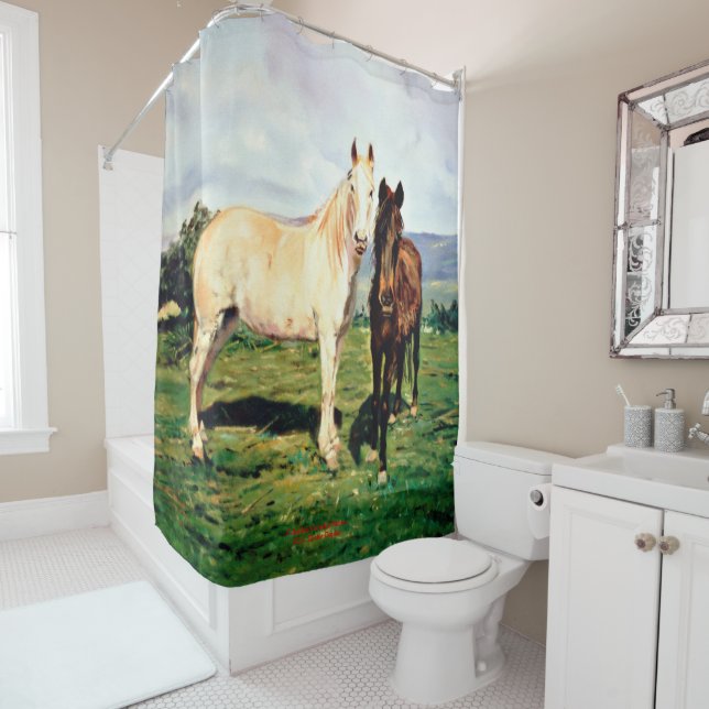 Horses Shower Curtain (In Situ)