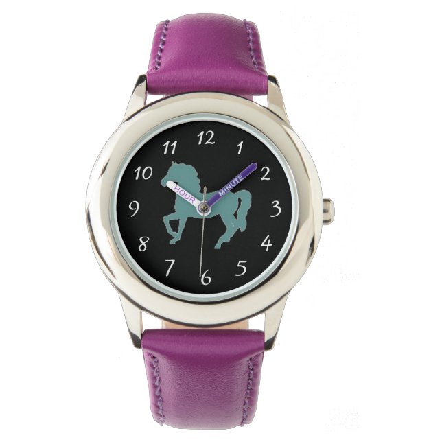 Horses Stainless Steel Watch (Front)