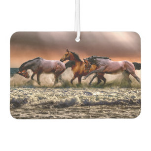 Horses Sunset and Surf Air Freshener
