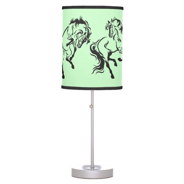 horses table lamp (Front)