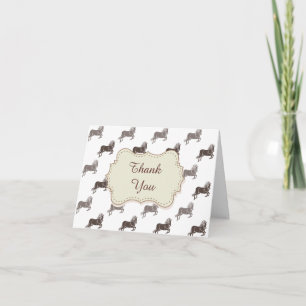 Horses Thank you Card