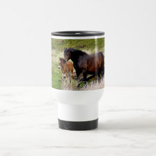 HORSES TRAVEL MUG