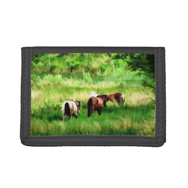 HORSES TRI-FOLD WALLET (Front)