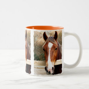 HORSES Two-Tone COFFEE MUG