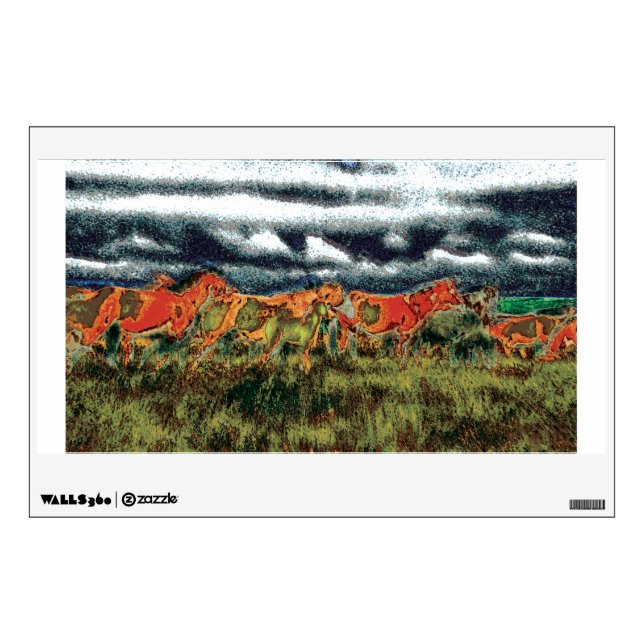 horses wall decal (Front)