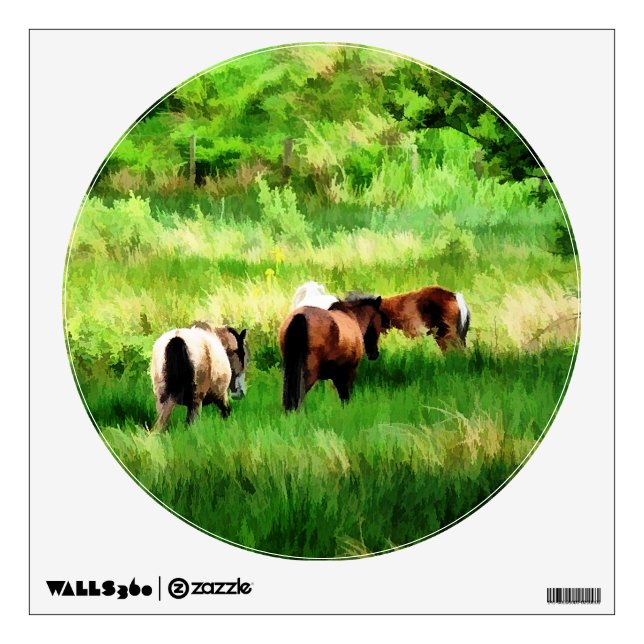 HORSES WALL STICKER (Front)