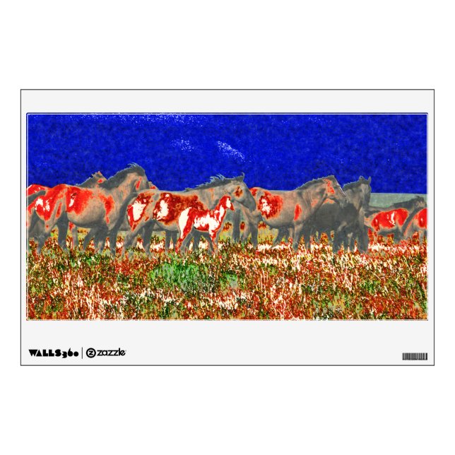horses wall sticker (Front)