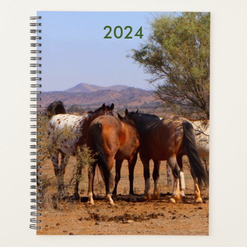 Horses whispering year planner 2024