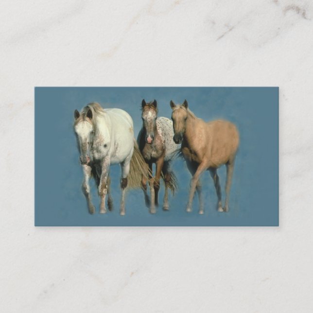 Horses Wild and Wonderful Business Card (Front)