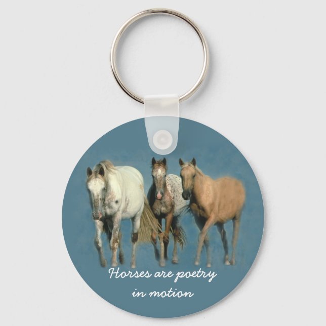 Horses Wild and Wonderful Keychain (Front)