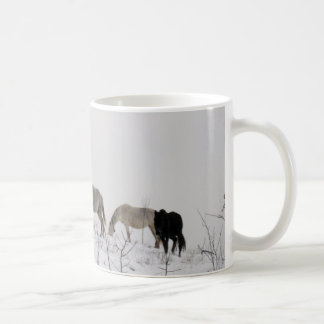 Horses Winter Photo Classic White Mug