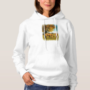 Horses With Fall Colors Ladies Hoodie