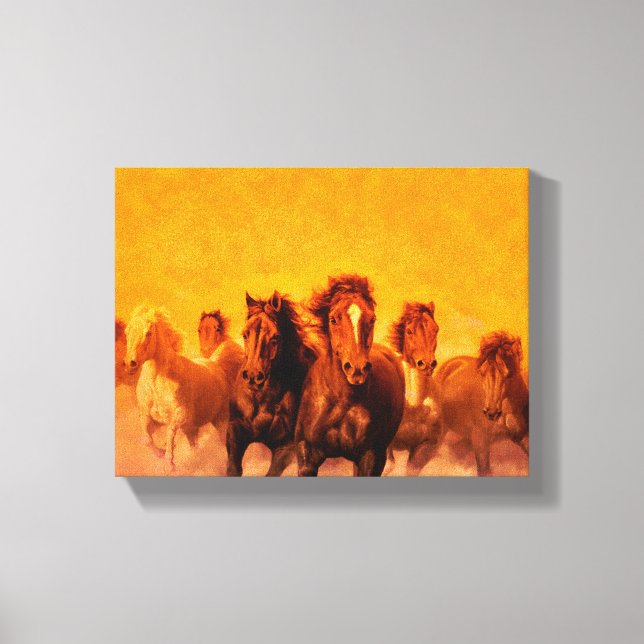 Horses - Wrapped Canvas Print (Front)