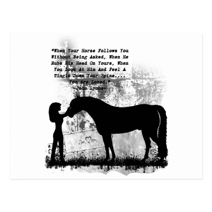 Horses  You Are Loved Post Cards