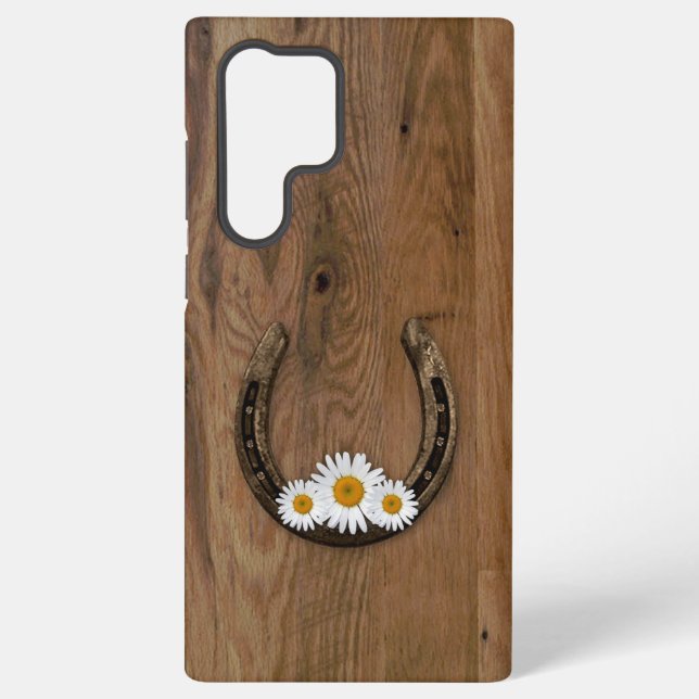 Horseshoe and Daisies  Samsung Galaxy Case (Back)